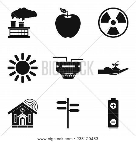 Wind Force Icons Set. Simple Set Of 9 Wind Force Vector Icons For Web Isolated On White Background