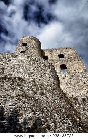 Norman castle at the top of the village of Morano Calabro, one of most beautiful Italian hamlets