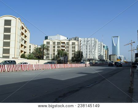 Light Traffic On Olaya Street In Riyadh