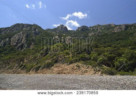 View Of Cartuceddu Peak From Coccorroci Beach