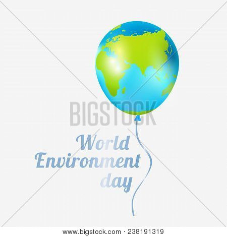 Environment Day Ballon Holiday Vector Eco White Background
