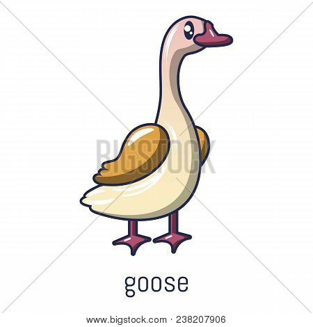 Goose Icon. Cartoon Illustration Of Goose Vector Icon For Web