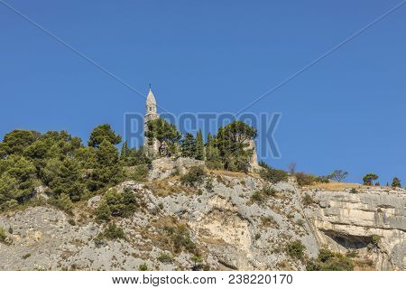 Sencic Church On The Rock In Orgon, Provence, France