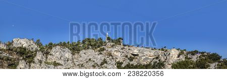Sencic Church On The Rock In Orgon, Provence, France