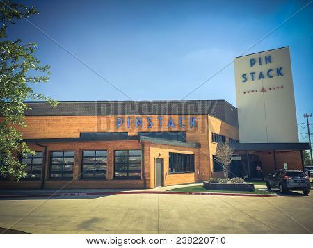 Entrance To Pinstack In Las Colinas, Irving, Texas
