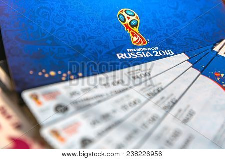Fifa Venue Ticketing Centre, Moscow, Russia - April 2018.