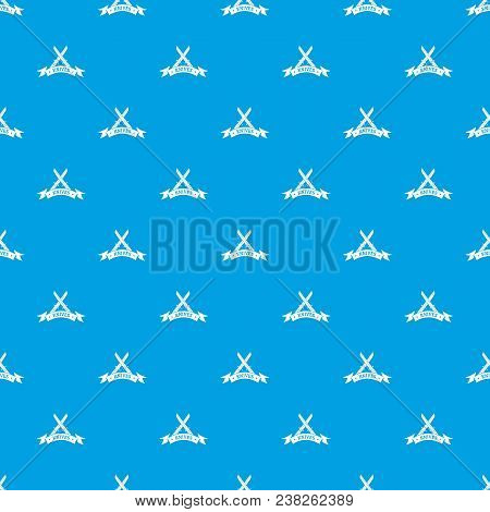 Knive Shop Pattern Vector Seamless Blue Repeat For Any Use