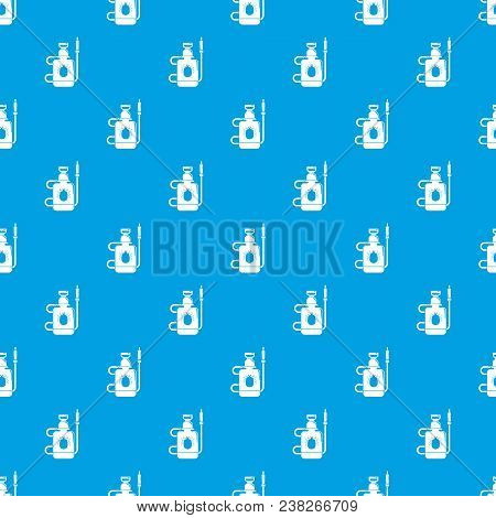 Pest Control Poison Pattern Vector Seamless Blue Repeat For Any Use