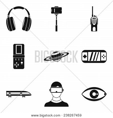 Radiocommunication Icons Set. Simple Set Of 9 Radiocommunication Vector Icons For Web Isolated On Wh