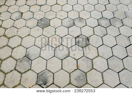Image Of Brick Footpath Or Walkpath  Background