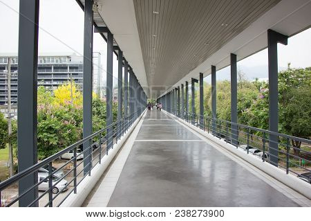 Suandok Skywalk, Walk Way Between Suandok Park Parking Building And Hospital Building.