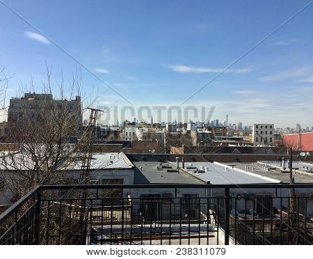View From The Window In Brooklyn On Manhatan