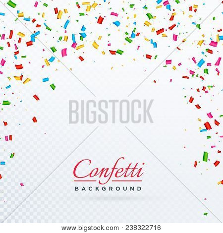 Abstract Vector Celebration Colorful Confetti Background Design