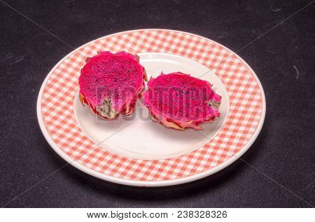 Pitaya Or Dragon Fruit Ripe Fresh Tropical Food
