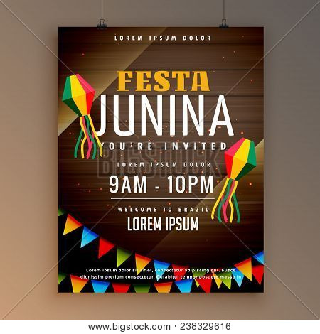 Flyer Design For Festa Juinina Festical Season