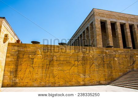 Memorial Tomb Of Mustafa Kemal Ataturk In City Of Ankara