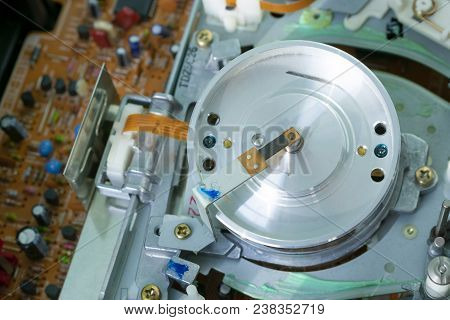 Videocassette Is Put Into The Video Recorder To Watch The Video, Another Video Cassette Is On The Vi