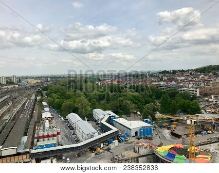 Stuttgart, Germany - April 24, 2018: Construction Site At Stuttgart Main Station For The Stuttgart21