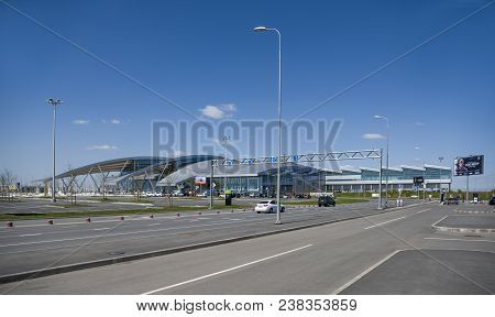 Rostov-on-don,russia - April 29,2018: Airport Platov,built For The Fifa World Cup 2018. Passengers A