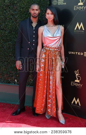 LOS ANGELES - APR 27:  Lamon Archey, fiance at the 2018 Daytime Emmy Awards - Creative at Pasadena Civic Auditorium on April 27, 2018 in Pasadena, CA