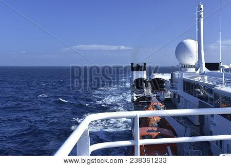 Antennas And Communication Equipment On A Cruis Ship