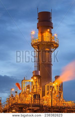 Tower Of Gas Turbine Electric Power Plant