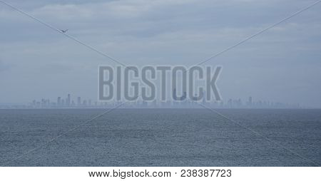 Gold Coast Skyline View From Rainbow Bay Lookout In Pat Fagan Park (coolangatta, Queensland Australi