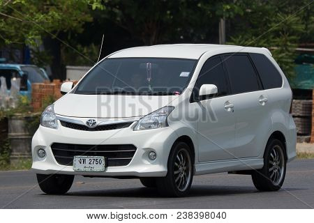 Chiang Mai, Thailand - April  5 2018: Private Toyota Avanza Car. Mini Suv Car For Urbun User. Photo 