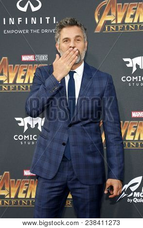 Mark Ruffalo at the premiere of Disney and Marvel's 'Avengers: Infinity War' held at the El Capitan Theatre in Hollywood, USA on April 23, 2018.
