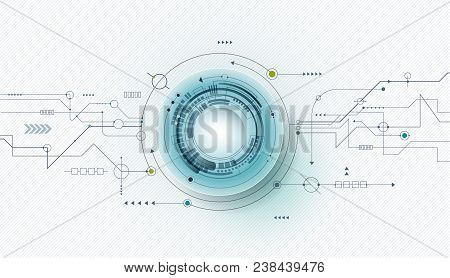 Vector Abstract Futuristic Circuit Board