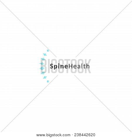 Spine Logo Restoration. Healthy Back Abstrack Symbol. Backbone Mri Icon.isolated Vector Logo, Unusua