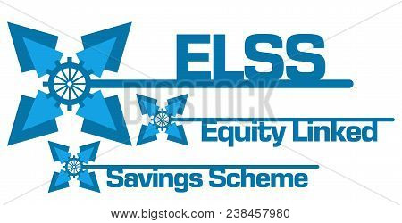 Elss - Equity Linked Savings Scheme Text Written Over Blue Background.