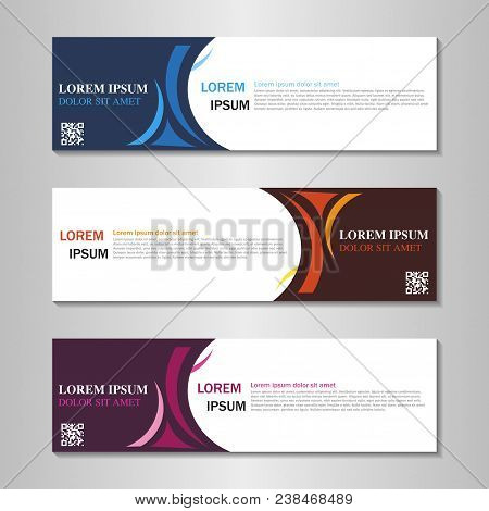 Vector Abstract Design Web Banner Template. Web Design Elements - Header Design. Abstract Geometric 