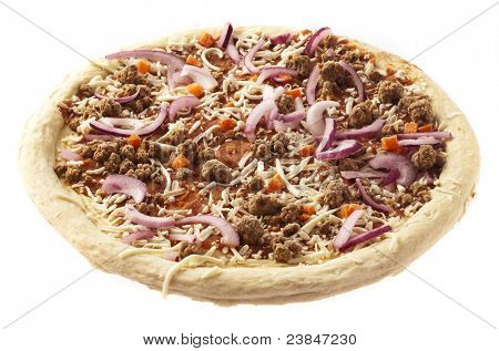 fagyasztott pizza elszigetelt fehér background