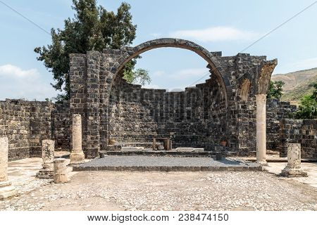 Ruins Of Kursi - A Large Byzantine 8th-century Monastery In Which Jesus Christ Performed Miracles On