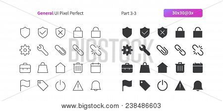 General Ui Pixel Perfect Well-crafted Vector Thin Line And Solid Icons 30 3x Grid For Web Graphics A