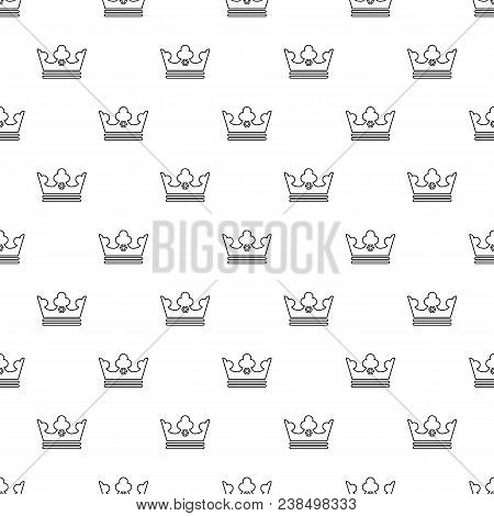 Steel Crown Pattern Vector Seamless Repeating For Any Web Design