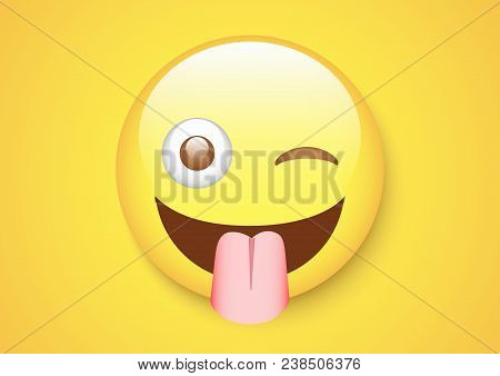 Vector Design Of Mocking Jerk Emoticon Face Characters