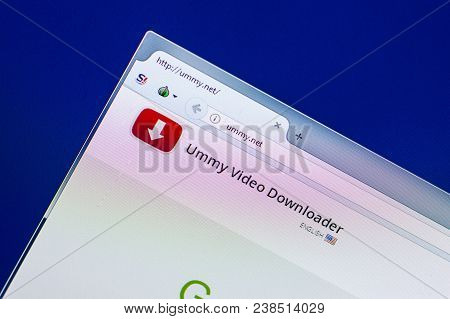 Ryazan, Russia - April 29, 2018: Homepage Of Ummy Website On The Display Of Pc, Url - Ummy.net.