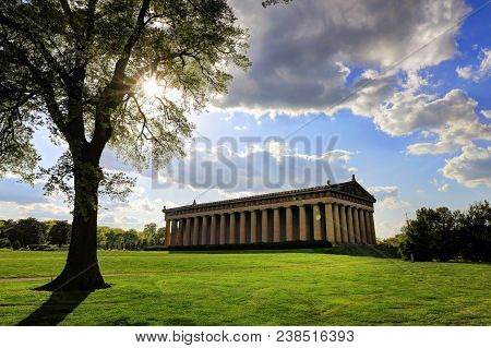 The Parthenon In Nashville, Tennessee Is A Full Scale Replica Of The Original Parthenon In Greece. T