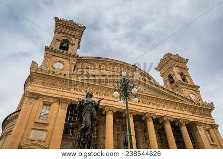 Rotunda Church Rome Mosta Rotunda Dome, Image & Photo (Free Trial) | Bigstock