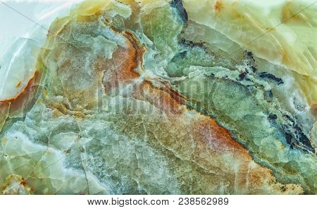 Mineral Stone With Various Stone Artifacts From The Crystallization Of Volcanic Rock Create Unique I