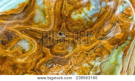 Mineral Stone With Various Stone Artifacts From The Crystallization Of Volcanic Rock Create Unique I