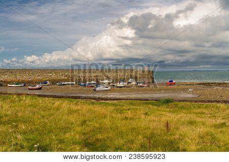 The Beach And Breakwater At Trefor, Llyn Peninsula, North Wales, Uk
