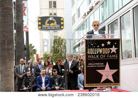 LOS ANGELES - APR 30:  Ellen DeGeneres at the *NSYNC Star Ceremony  on the Hollywood Walk of Fame on April 30, 2018 in Los Angeles, CA