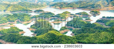 Ta Dung Lake In The Morning When The Sun Rises At The Top Of  Mountain Shines Fog Into Lake Full Of 
