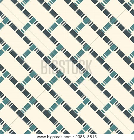 Abstract Parquet Background. Seamless Surface Pattern With Repeated Diagonal Rectangular Tiles. Runn