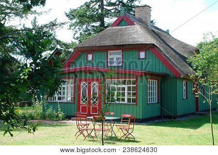 Typical Thatched House In Prerow, Darss, Germany