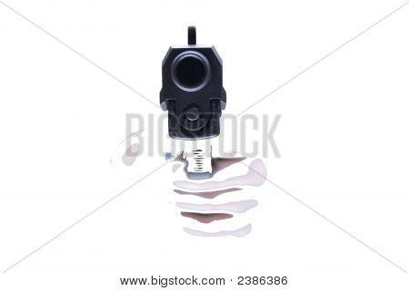 Pistola com mão