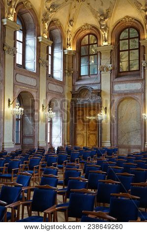 1.5.2018 Valdstejn Palace In Prague, The Capital Of The Czech Republic. Former Senate.